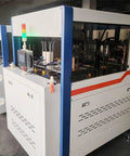 Fully Automatic Paper Plate Making Machine For Lightning Fast Production And Stable Output With Multi Mold Support Ideal For Catering Supply Manufacturers And High Volume Food Service Ops, white-blue cabinet