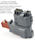 Door Lock Switch Assembly Replacement for Front Load Washers Easy Install 131763202 131763256 Compatible With Electrolux Frigidaire