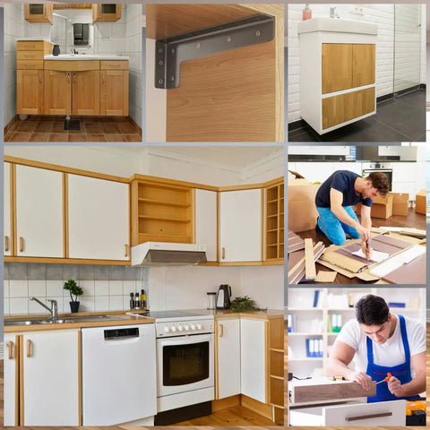 Top Shelf Invisible Panel Connectors With Forty M4 Stainless Steel Screws For Cabinets Drawers And Furniture Set Up Rock Solid ABS Plastic Hidden Fasteners Zero Hassle Quick Swap Clean Pro Finish in kitchen layout.