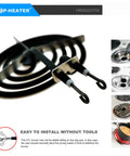 6 Inch Electric Range Burner Element Replacement Kit For MP15YA MP22YA Stovetops Fits Whirlpool Norge Hardwick Kenmore Maytag
