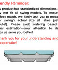 Durable 420D Oxford Canopy Replacement Cover For 2-3 Seater Outdoor Garden Swings Built To Last Weatherproof Waterproof UV Shield No Fuss Install Sun Shade Long Lasting Protection In Sky Blue with reminder note