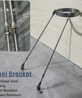 Rock Solid Stainless Steel Chimney Support Bracket Kit For Pellet Stove And Water Heater Vent Pipe with adjustable arms.