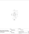 Tough As Nails Two Bolt Cast Iron Flange Unit With Regreasable Setscrew Lock and Full Coverage Seals, 5/8 inch bore diagram.