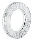 Tough As Nails 40 Pack Wedge Locking Washers For 3/8 Inch Bolts Heavy Duty Manganese Steel Fasteners, detailed view of heavy-duty washer.