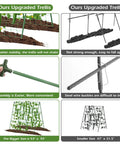 Comparison of Yard-Ready Adjustable A-Frame Garden Trellis for Cucumbers and Other Climbing Plants with different stability features.