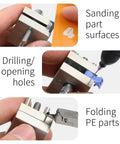 Mini Precision Vise For Hobby And Model Making, Stainless Steel Bench Clamp Hand Tool Built To Last, The Real Workhorse For Precise, Clean Detail Work In Your Shop, holding model parts for sanding, drilling, and folding