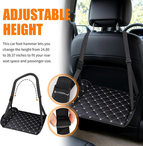 Custom Fit Car Leg Rest For Dodge Ram 2500 Second Row Footrest with adjustable height for ergonomic support.