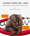 Elephant sitting on red Portable Grain Pumping Machine With 300 Cm Suction Auger Conveyor 4500W Beast, showcasing durability