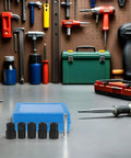 Easy Impact Socket Bolt Extractor Kit For Stripped Nuts And Screws With Steel And Plastic Build Precision Gear 17 19 21 22 24mm Sizes Perfect Garage Fix And Auto Repair Tool To Break Loose Frozen Fasteners Quick And Dirty, blue case