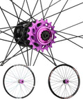 Close-up of 15T 16T 18T Single Speed Cogs Conversion Kit For Multi Speed Bikes To Dirt Jump BMX Aluminum Cassette on wheel.