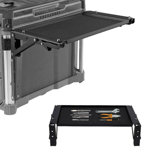 Magnetic Tool Tray And Folding Work Table For Modular Toolboxes No Drill Installation Aluminum Alloy Mobile Workstation