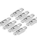 Top Shelf 20 Pack Sliding Window Rollers With Double Pulley Track System Tough As Nails Door Hardware For Smooth Gliding Motion And Hassle Free Upgrades 2 Point 7 Inches Long, silver rollers arranged in a row.