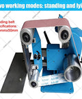 Heavy Duty Vertical And Horizontal Belt Sander With Brushless Motor And Digital Display Kicks Butt At Shaping Wood And Metal Delivering Hella Smooth Finishes Stepless Speed Control For Pro Grade Results Without Breaking A Sweat, showing dual working modes.