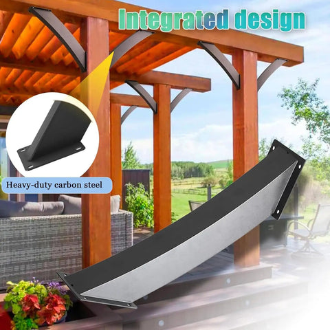 45 Degree Angle Support Brackets For Wood Structures Heavy Duty Corner Brackets For Gazebos Tree Houses Cabins And Patios Pergola Kit DIY Friendly Built Tough Steel Connectors For Quick Install 4 Pack
