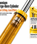 No Nonsense Heavy Duty Folding Engine Hoist Cherry Picker featuring premium large-bore cylinder for safer lifting with smooth pump handle.