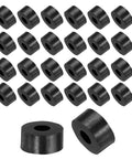 Heavy Duty Rubber Spacers 48 Pack 13mm OD 5mm ID 6mm Thick Anti Vibration Damping Pads showing multiple black rubber rings.