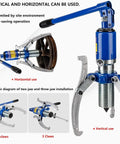 Adjustable Hydraulic Gear Puller For Vertical And Horizontal Use, Two And Three Jaw Configurations, 30 Ton, max spread 25 cm