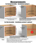 Slick Prebuilt 32 Inch Wide Pull Out Cabinet Drawer With Smooth Soft Close Slide Action Premium Durable Wood Organizer installation measurement guide.