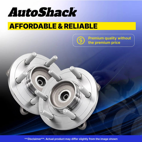 Heavy Duty Pair Of Rear Wheel Hub Bearing Assemblies Direct Fit For Chevy Cruze 2011 2012 shiny silver metal units with five lugs