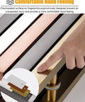 Sliding Barn Door Pull Handle Kit With Install Tools For Wood And Glass Doors No Fuss Two Hole Install Heavy Duty 304 Stainless Steel Rust Resistant Front Entry Push Pull Handle Silver 120cm showing ergonomic design and color options.