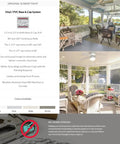 No Sweat Porch Screening System Featuring Durable Vinyl Cap And Base Rails Sold As A 20 Pack Of 1.5 By 96 Inch Continuous Rolls For Quick Cutting And Breezy Patio Setups, displayed on a modern porch.