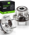 Road Ready 5 Lug Front Rear Wheel Bearing And Hub Assembly Set With Built In Abs Sensor For Ford Edge Flex Taurus Lincoln Mks Mkt Mx Heavy Duty Plug And Play Match displayed with packaging.
