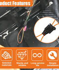 Fiber Optic Bypass Loop Adapter Set With Female And Male Connectors Your Go-To Diagnostic Tool For Cars SUVs Trucks And Optical System Testing In Black, car fiber optic connector installed in black panel