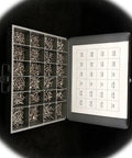 Pan Head Sheet Metal Screw Assortment Kit In 18 8 Stainless Steel With Metal Tray 1260 Pieces Multi Purpose Hardware Fasteners Set For DIYers And Pro Grade Projects Cit00768Riv displayed in metal tray compartments