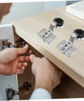 Installing Soft Close Cabinet Hinges For Frameless Kitchen Doors With Hydraulic Damping Quiet Operation Two Piece Set