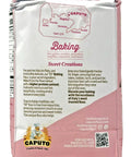 Type 00 Pastry Flour From Italy For Desserts And Shortbreads, 2.2 Lb Bag Pack Of 4 Your Go To For Cakes, Pastries And Sweet Treats, back view