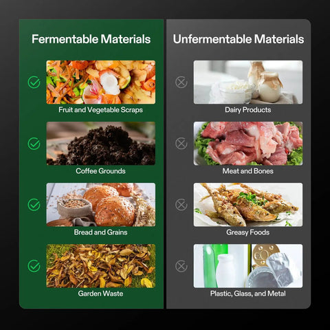 Five Layer Worm Compost Bin For Home Gardens 50L Vermicomposting Kit guide on fermentable vs unfermentable materials