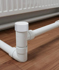 2 Inch PVC End Cap For Schedule 40 Pipe, White Slip Socket Cap Connector for irrigation, installed on indoor plumbing