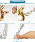Installation steps for Lit Dandelion Crystal Chandelier with Firework Sparkle Gold Pendant Light Fixture.