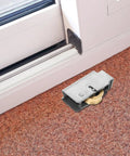Heavy Duty Sliding Door Roller Replacement Kit With Double Bearings For Whisper Quiet Wardrobe And Patio Glides Smooth As Butter And Built To Last A Damn Long Time on carpet floor near sliding door.