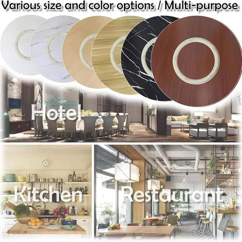 Kick Up Your Table Game With This 80 Cm Wooden Lazy Susan Turntable, various styles for hotels, kitchens, and restaurants.