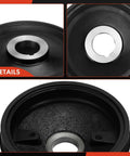 Engine Harmonic Balancer Crankshaft Pulley for 1993-1995 Mazda 626 MX-6 and Ford Probe 2.0L L4 in rust-resistant black finish