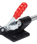 Heavy Duty Quick Release Toggle Clamp A Real Workhorse With 230Kg Holding Capacity For Drilling Cutting Welding And Tool Assembly Metalworking And PCB Bonding Applications Stainless Steel And Plastic Construction For Built To Last Performance, red handle