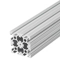 Rock Solid 2020 T Slot Aluminum Extrusion Profile And Linear Rail Guide Set For 3D Printers And CNC Machines, silver anodized rail.