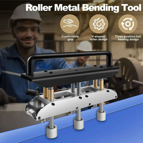 Three-Station Roller Metal Bender Hand Tool For 0-90 Degree Bends On Metal Roofing Sheets with durable roller system