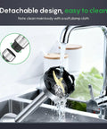 Hella Smooth Immersion Hand Blender With Variable Speed Trigger for easy cleaning under running water in a kitchen sink.