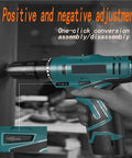 Total Ripper Cordless Drill 168 Volt Rechargeable Power Tool with ergonomic grip for easy assembly and disassembly.