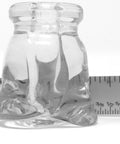 Snag These Fresh Solid Glass Rose Cabinet Knobs In Crystal Clear With Lead Free Construction And Hassle Free Mounting Hardware For Kitchen Drawers And Furniture Remodels, measuring around 2 inches.