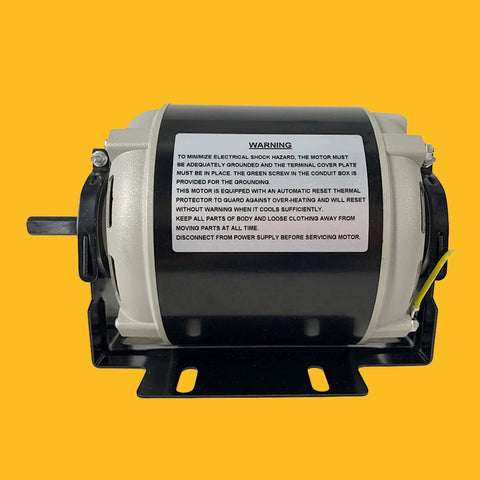 1/4 HP Belt Drive HVAC Fan Motor GF2024 Single Unit 115V 1725 RPM Reversible Sealed Ball Bearing front view