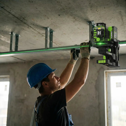 Pro Grade Fine Tuning Laser Level Mount With Magnetic Pivot Base And Adjustable Spring Clip 360 Degree Swivel Height Adjust on ceiling laser