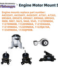5 Piece Engine and Transmission Mount Kit to Nuke Vibrations and Silence the Rattle Cage for Nissan Altima and Maxima with 3.5L V6 Engine