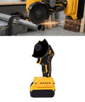 Kickass 3 Inch Brushless Mini Circular Saw With 12000 RPM And 3 Speed Settings, Doubles As An Angle Grinder for cutting metal pipe.