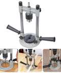 Versatile Drill Press Attachment For Vertical And Angled Boring With Rubberized Base Protection in metalworking use