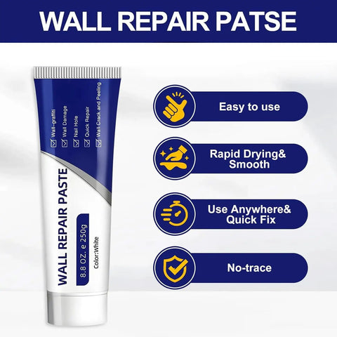 Drywall Patch Repair Kit With Scraper And Sandpaper, 2026 Upgrade For Quick Drying Wall Patch features and tube
