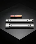 Versatile Hex Socket Wrench With Real Slick Hollow Groove Body For Zero Hassle Kitchen Plumbing And Faucet Fixes In Tight Squeeze Zones No Sweat Must Have Gear, showcasing three hex sockets, metallic finish.