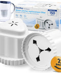 2 Pack Replacement Filter For Water Pitcher That Delivers Tastier Water, Compatible With Aquagear And Seychelle Pitchers, BPA Free